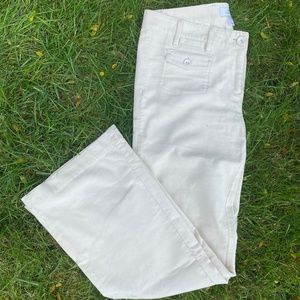 Ann Taylor Loft White Corduroy Pants Size US 8